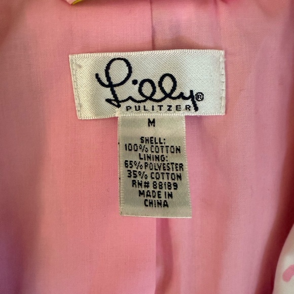 Lilly Pulitzer Eden Jacket Blazer Patchwork2 Minute Sewn Patch White Label NWT M - Picture 3 of 7